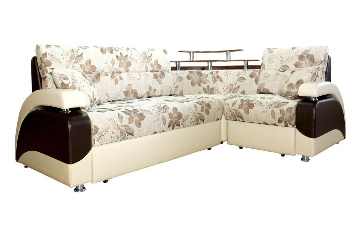 Модульный диван с полками